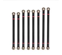 JUNPIY 8 unids/lote enlace de aluminio con rosca interna con juego de extremos de varilla M3 distancia entre ejes de 313mm 1/10 RC Crawler, for Axial, for SCX10 RGT 86100 Enlace del brazo de control d