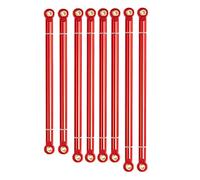 JUNPIY 8 unids/lote varilla de enlace de aleación de aluminio Kit sin montar distancia entre ejes de 313mm 3 colores 1/10, for Axial, for piezas de coche trepador de control remoto SCX10 Enlace del br