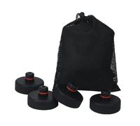 JUNPIY Adaptador de almohadilla de elevación de 4 piezas, for Tesla, for modelo 3 YSX Herramienta de reparación de punto de elevación de goma automática Soportes de chasis Puck Accesorios de estilo Al