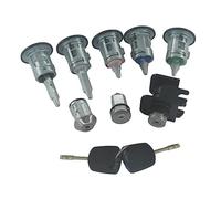 JUNPIY AL119 YC15V22050YG JUEGO DE BLOQUEO COMPLETO INTERRUPTOR DE ENCENDIDO CERRADURA DE PUERTA IZQUIERDA DERECHA CERRADURA DE MALETERO, for Ford, TRANSIT CONNECT MK6 2000-2006 Bloqueo del interrupto