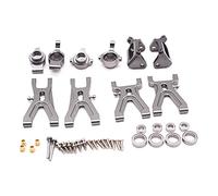 JUNPIY Brazo de suspensión mejorado y buje delantero/trasero C, for asiento, Kit de piezas, for Wltoys, for reemplazos de coches RC A959 A979 A959B A979B K929 Enlace del brazo de control de suspensión