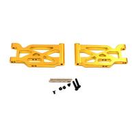 JUNPIY Brazos oscilantes de Brazo de suspensión Delantera de aleación de Aluminio de 2 Piezas, for Wltoys, for Coche RC 104001 1/10 Enlace del Brazo de Control de suspensión(Yellow)