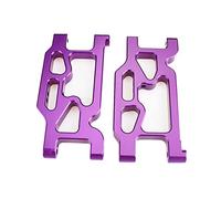 JUNPIY Brazos oscilantes de Brazo de suspensión Delantera de aleación de Aluminio de 2 Piezas, for Wltoys, for Coche RC 104001 1/10 Enlace del Brazo de Control de suspensión(Purple)