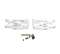 JUNPIY Brazos oscilantes de Brazo de suspensión Delantera de aleación de Aluminio de 2 Piezas, for Wltoys, for Coche RC 104001 1/10 Enlace del Brazo de Control de suspensión(Silver)