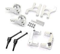 JUNPIY Copa de dirección delantera de Metal, portador de buje C, brazo de suspensión, eje de transmisión 1/10 RC Crawler, for Tamiya, for piezas de mejora CC01 Enlace del brazo de control de suspensió