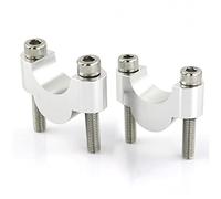 JUNPIY For CB500X NC700X NC750X 22mm 7/8 "Manillar Elevador de Grasa elevadores de Montaje Motocicleta CNC Billet Aluminio Abrazadera para Elevador de Manillar de Motocicleta(Silver Riser 20mm)