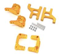 JUNPIY Juego de brazo de suspensión con soporte de cubo C de copa de dirección delantera de Metal 1/10 coche trepador de control remoto, for Tamiya, for CC01 CC-01 Enlace del brazo de control de suspe