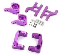 JUNPIY Juego de brazo de suspensión con soporte de cubo C de copa de dirección delantera de Metal 1/10 coche trepador de control remoto, for Tamiya, for CC01 CC-01 Enlace del brazo de control de suspe
