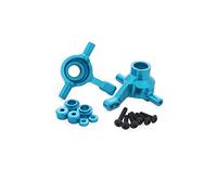 JUNPIY Juego de dirección de aleación de aluminio, eje de transmisión de hueso de perro, junta de hélice vertical, for Tamiya, for chasis TT02 1/10 RC en coche de carretera Enlace del brazo de control