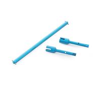 JUNPIY Juego de dirección de aleación de aluminio, eje de transmisión de hueso de perro, junta de hélice vertical, for Tamiya, for chasis TT02 1/10 RC en coche de carretera Enlace del brazo de control