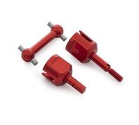 JUNPIY Juego de dirección de aleación de aluminio, eje de transmisión de hueso de perro, junta de hélice vertical, for Tamiya, for chasis TT02 1/10 RC en coche de carretera Enlace del brazo de control