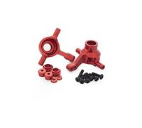 JUNPIY Juego de dirección de aleación de aluminio, eje de transmisión de hueso de perro, junta de hélice vertical, for Tamiya, for chasis TT02 1/10 RC en coche de carretera Enlace del brazo de control