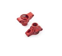 JUNPIY Juego de dirección de aleación de aluminio, eje de transmisión de hueso de perro, junta de hélice vertical, for Tamiya, for chasis TT02 1/10 RC en coche de carretera Enlace del brazo de control