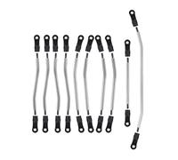 JUNPIY Juego de eslabones de suspensión de chasis de Metal, eslabones de dirección, for 1/10 RC Crawler, for Axial Wraith 90045 90056 90018 90020 90031 Enlace del Brazo de Control de suspensión