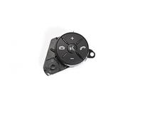 JUNPIY Kit de Cubierta embellecedora de botón de Control de Interruptor de Volante de Coche, for Mercedes, Benz, W164 ML Clase X164 GL Clase W251 R Clase Interruptor del Volante(Black Black)