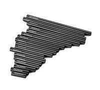 JUNPIY Kit de Varilla de Enlace de aleación de Aluminio, 17 Uds., 20-100mm, 1/10, Coche trepador de Control Remoto, for Axial, for varillaje SCX10 Enlace del Brazo de Control de suspensión(Schwarz)