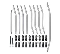 JUNPIY Kit de varilla y extremo de varilla de enlace de acero inoxidable sin montar 1/10, for Axial, for SCX10 SCX10 II 90046, for Wraith 90018 90048 Enlace del brazo de control de suspensión(For Wrai