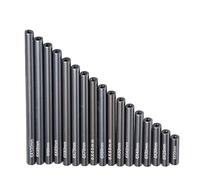 JUNPIY Kit de varillaje de Enlace de Metal, 17 Uds., 20/25/30/35/40/45/50/55/60/65/70/75/80/85/90/95/100mm 1:10 RC Crawler, for Axial, for SCX10 Enlace del Brazo de Control de suspensión(Schwarz)