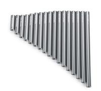 JUNPIY Kit de varillaje de Enlace de Metal, 17 Uds., 20/25/30/35/40/45/50/55/60/65/70/75/80/85/90/95/100mm 1:10 RC Crawler, for Axial, for SCX10 Enlace del Brazo de Control de suspensión(Titanium)