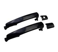 JUNPIY Manija exterior de puerta delantera, trasera, izquierda y derecha, for Infiniti, G35, Murano, Rogue 2.5L 2488CC 152Cu. in. L4 DOHC 2003-2007 Manija de puerta interior(BLACK Front Left Right)