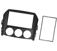 JUNPIY Marco de navegación for tablero, marco de radio de doble DIN Akozon, marco de radio de tablero estéreo for automóvil de 2 DIN, marco de panel de tablero, for MX-5 Miata 2005-2015, color negro P