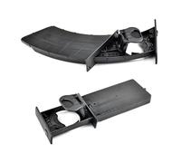 JUNPIY Portavasos Delantero Izquierdo y Derecho, portavasos Negro, for BMW, for E60 E61 M5 525i 528i 530i 535i 2004-2010 51459125622 51459125626 Inserto para portavasos de Coche(Black Left Bend)