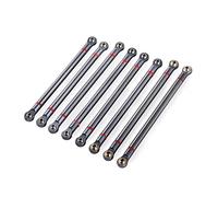 JUNPIY Varilla de enlace de aleación de aluminio de 8 Uds., distancia entre ejes de 313mm, coche trepador de control remoto 1/10, for Axial, for SCX10 RGT 86100 Enlace del brazo de control de suspensi