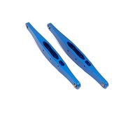 JUNPIY Varilla de enlace de suspensión de brazo trasero de Metal, for Losi, Baja Rey 2,0 V2, Ford, Raptor 1/10 4WD RC, piezas de mejora de coche, 2 uds. Enlace del brazo de control de suspensión(Blue)