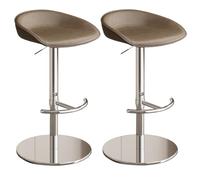 Junpllvic Juego de 2 taburetes de Cocina giratorios de 360° con Base de Acero Inoxidable, Taburete de Bar for Isla, Pub, cafetería, Comedor, Altura Ajustable de 57 a 32.3 in(Green)