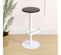 Junpllvic Tabouret de Bar pivotant Moderne à Hauteur de comptoir, tabourets de Bar Avec assise et Repose-Pieds en Bois pour îlot de Cuisine, Pub, café, Salle de Bain, 50 à 75 cm
