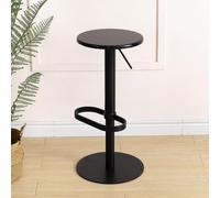 Junpllvic Tabouret de Bar pivotant Moderne à Hauteur de comptoir, tabourets de Bar Avec assise et Repose-Pieds en Bois pour îlot de Cuisine, Pub, café, Salle de Bain, 50 à 75 cm