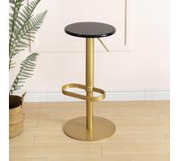 Junpllvic Tabouret de Bar pivotant Moderne à Hauteur de comptoir, tabourets de Bar Avec assise et Repose-Pieds en Bois pour îlot de Cuisine, Pub, café, Salle de Bain, 50 à 75 cm