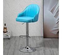 Junpllvic Tabourets de Bar pivotants modernes, Hauteur comptoir, Avec assise et dossier rembourrés en Cuir, pour îlot de Cuisine, Pub, café, Hauteur réglable de 64 à 84 cm.