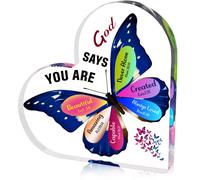 Junqiu Regalos cristianos para mujeres Regalos de fe inspiradores para mujeres Verso de la Biblia religiosa y aliento Decoracin del escritorio de ma