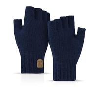 JUNRUI Guantes sin Dedos, Invierno Guantes Tejidos Cálidos Trabajar Correr Ciclismo Conducir para Hombre y Mujer