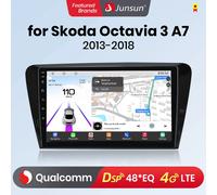 Junsun Qualcomm chip 8-Core Android13 Radio de coche para SKODA Octavia 3 A7 2013-2018 inalámbrico CarPlay Autoradio HD pantalla Multimedia V9 (8GB-128GB)