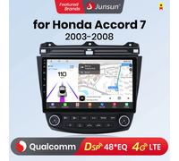 Junsun Qualcomm chip 8 núcleos Android 13 Radio de coche para Honda Accord 7 2003-2008 inalámbrico CarPlay Autoradio pantalla HD Multimedia V1 Pro C (2GB 32GB)