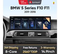 Junsun-Radio Multimedia con WiFi para coche, unidad principal de Audio estéreo con CarPlay inalámbrico, Android, 4G, para BMW serie 5, F10, F11, años 2011 a 2016 4G 4-64GB CIC