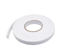 Junta autoadhesiva para ventanas y puertas, tira selladora de 4,5 m de espuma de alta densidad, burlete aislante para cortavientos, antirruido e insectos, blanco (2 cm)