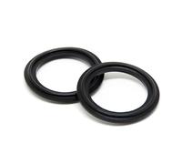 Junta de abrazadera de Viton de grado alimenticio, junta de abrazadera sanitaria negra, junta de abrazadera de férula sanitaria de 1/2" a 4"(K119x108mm)