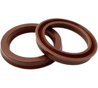 Junta de aceite para eje rotativo, Junta de anillo sellado General, orificio eje tipo UN/UHS/U/Y, caucho flúor, 2 uds
