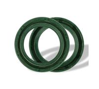 Junta de aceite y cubierta del amortiguador de horquilla delantera CVK 35 * 48 * 11 for motocicleta, compatible con CB750, NC250, CBR250, MC14, MC17, VTZ, JADE y VTZ250(Green oil seal)