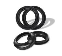 Junta de aceite y cubierta del amortiguador de horquilla delantera CVK 35 * 48 * 11 for motocicleta, compatible con CB750, NC250, CBR250, MC14, MC17, VTZ, JADE y VTZ250(Black a set)
