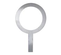 Junta de acero inoxidable para taza de té con leche, cubierta reutilizable para hornear con diseño antiquemaduras, compatible con Ring Tea y Coffee Brewing, color plateado (1)