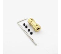 Junta de acoplamiento de eje de motor para aplicaciones RC 22 333 17456 mm acoplamiento de latón para barco y coche con 4 tornillos (2 mm a 4 mm)