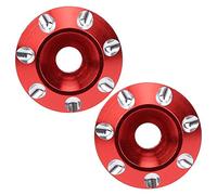 Junta de ala trasera Aleación de aluminio CNC CNC Accesorio de protección de cola mecanizada para 1/10 1/8 Offroad Racing Car 2pcs Black Red Purple Blue verde púrpura (Rojo)