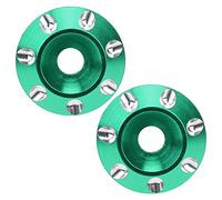 Junta de ala trasera Aleación de aluminio CNC CNC Accesorio de protección de cola mecanizada para 1/10 1/8 Offroad Racing Car 2pcs Black Red Purple Blue verde púrpura (Verde)