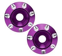Junta de ala trasera Aleación de aluminio CNC CNC Accesorio de protección de cola mecanizada para 1/10 1/8 Offroad Racing Car 2pcs Black Red Purple Blue verde púrpura (Púrpura)