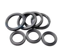 Junta de anillo X de caucho de nitrilo butadieno negro, 5,33mm, ID de sello de 10,46mm ~ 658,88mm, for cilindros hidráulicos, vástagos de pistón(ID 129.54mm (1Pcs))