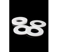 Junta de arandela plana de PTFE de 20 piezas for manómetro, diámetro interior de 31,5-60mm, solución de sellado de alta temperatura(45x50x1.5mm)